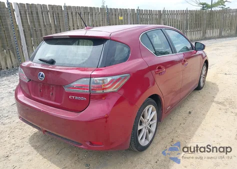 2012 Lexus Ct 200H Premium from USA, damaged, VIN JTHKD5BH3C2108116